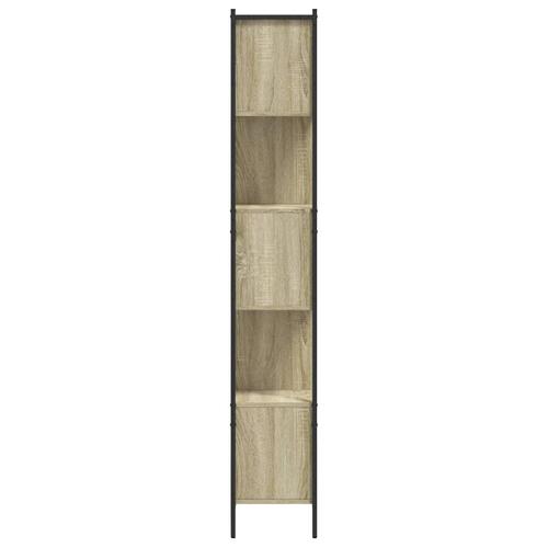 Bogreol 102x28x172 cm konstrueret træ sonoma-eg