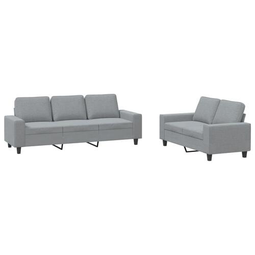 2 personers sofa stof lysegrå