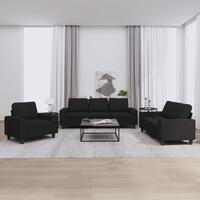 3 personers sofa stof sort