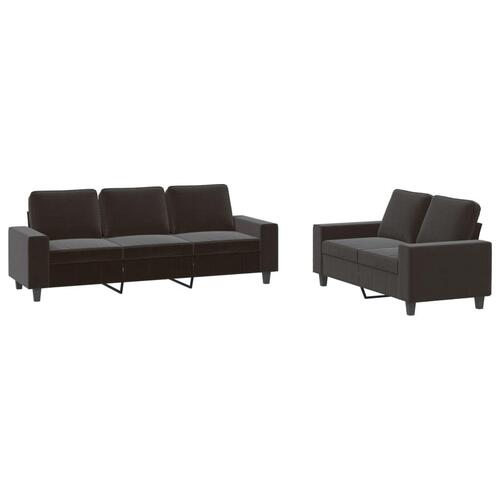 2 personers sofa stof sort