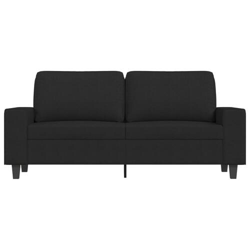 2-personers sofa 140 cm stof sort