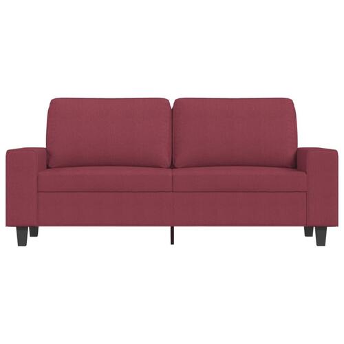 2-personers sofa 140 cm stof vinrød
