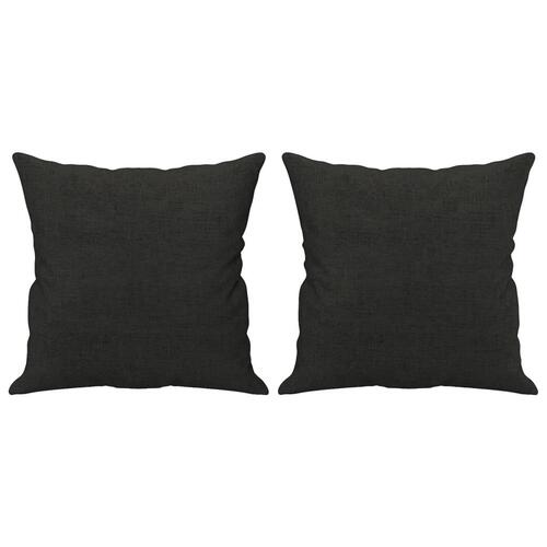 2 personers sofa med puder stof sort