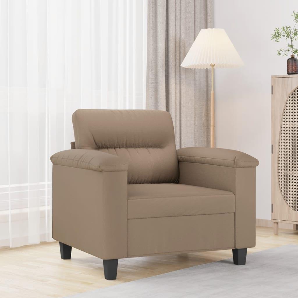 Lænestol 60 cm kunstlæder Cappuccino