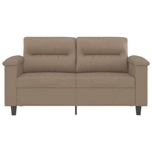 2-personers sofa 120 cm kunstlæder cappuccino