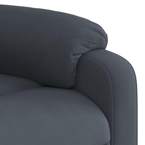 Løftestol velour mørkegrå