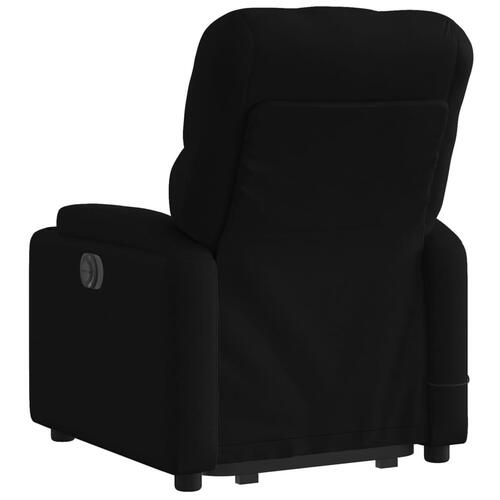 Løftestol med massage stof sort