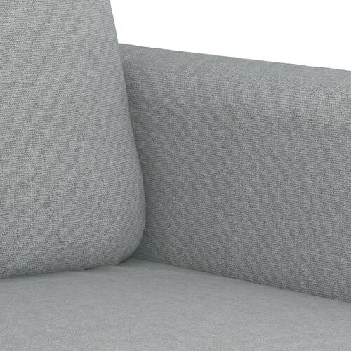 2 personers sofa med puder stof lysegrå