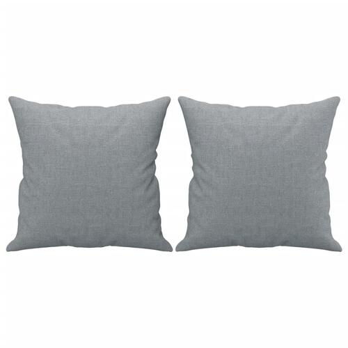 2 personers sofa med puder stof lysegrå