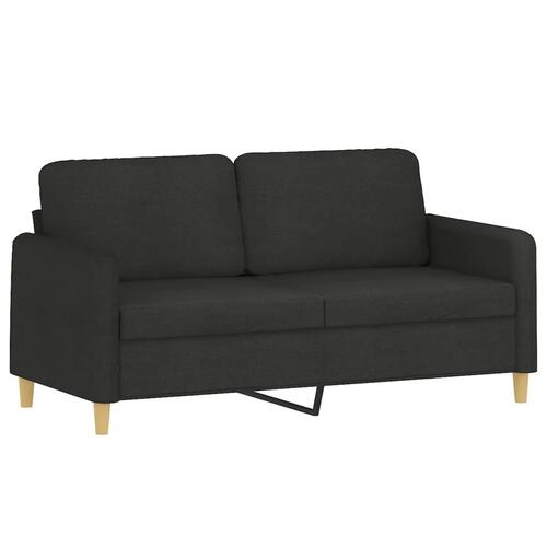 3 personers sofa med puder stof sort