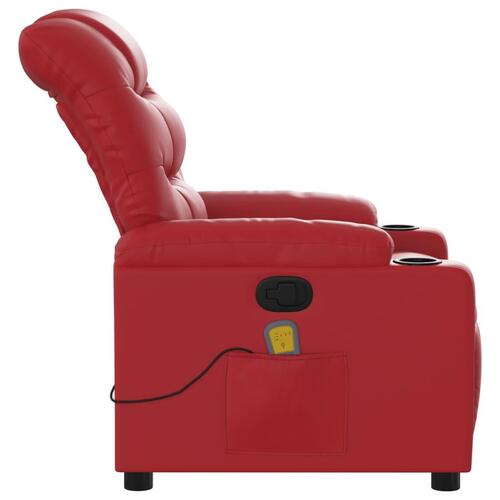 Massagestol kunstlæder rød
