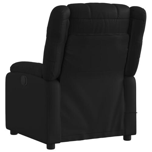 Massagestol kunstlæder sort