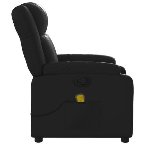 Massagestol kunstlæder sort