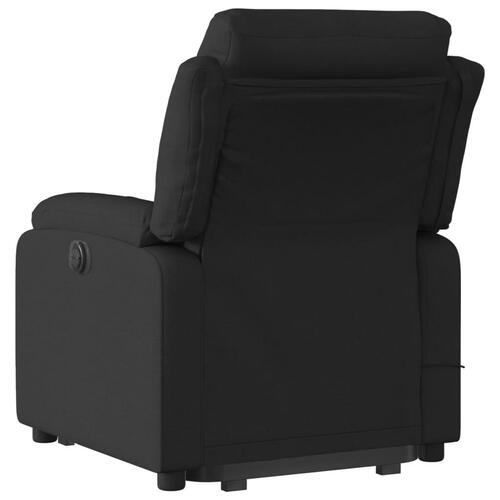 Løftestol med massage stof sort