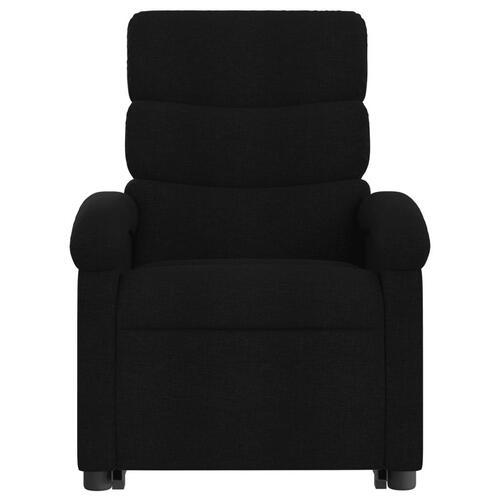 Løftestol med massage stof sort