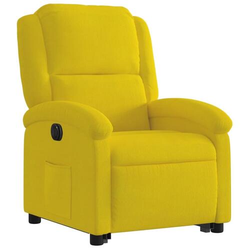 Løftestol velour gul