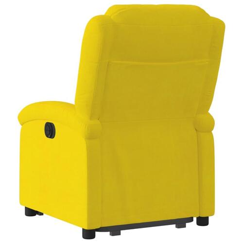Løftestol velour gul