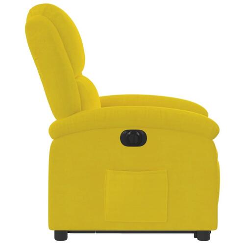 Løftestol velour gul