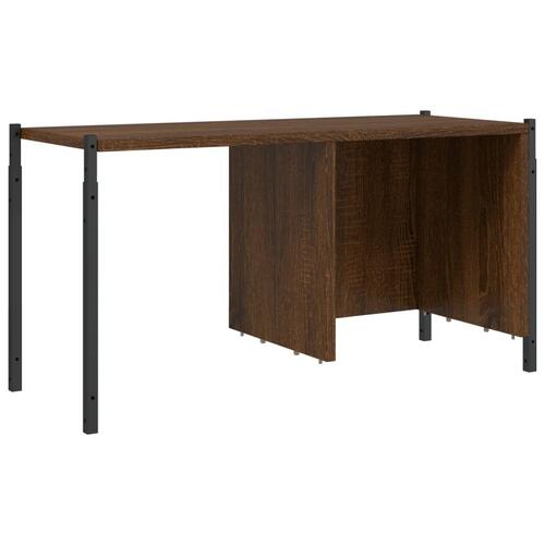 Bogreol 72x28x172 cm konstrueret træ brun egetræsfarve