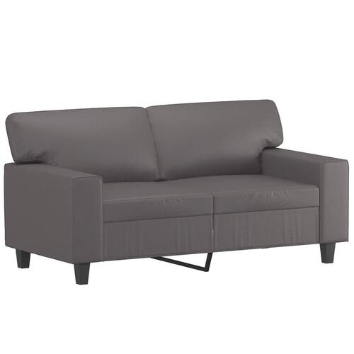 2 personers sofa kunstlæder grå