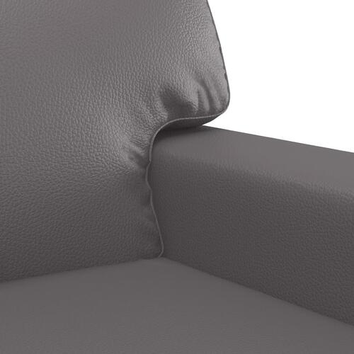 2 personers sofa kunstlæder grå