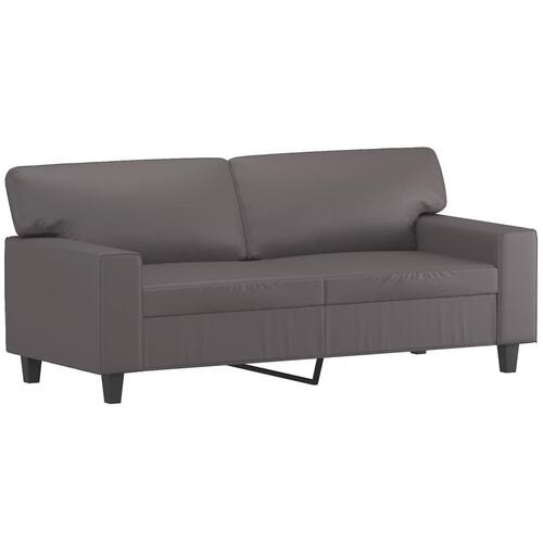 3 personers sofa kunstlæder grå