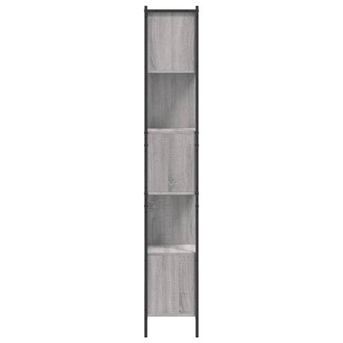 Bogreol 72x28x172 cm konstrueret træ grå sonoma-eg