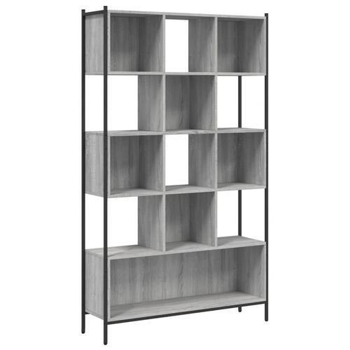Bogreol 102x28x172 cm konstrueret træ grå sonoma-eg