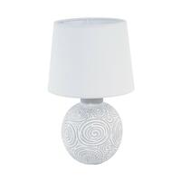 Bordlampe Versa Hvid Keramik 18 x 30 x 18 cm