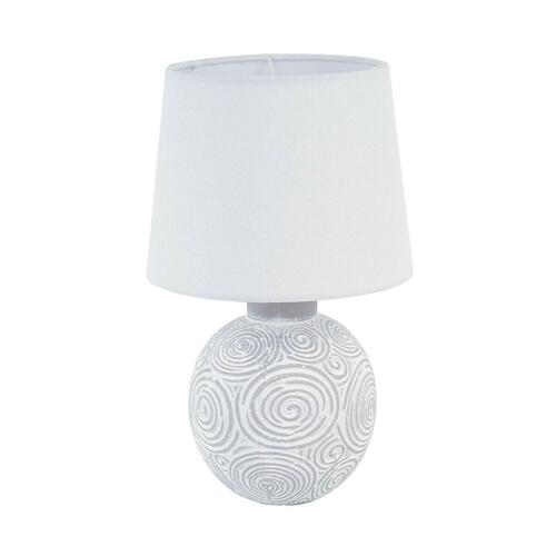Bordlampe Versa Hvid Keramik 18 x 30 x 18 cm