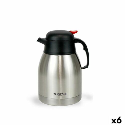 Termokande ThermoSport Knap Rustfrit stål 1,5 L (6 enheder)