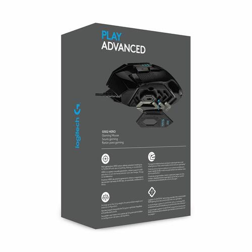 Mus Logitech G502 Hero 600 dpi