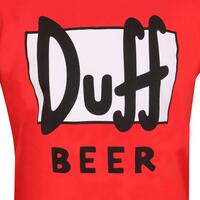 Unisex Kortærmet T-shirt The Simpsons Duff XL