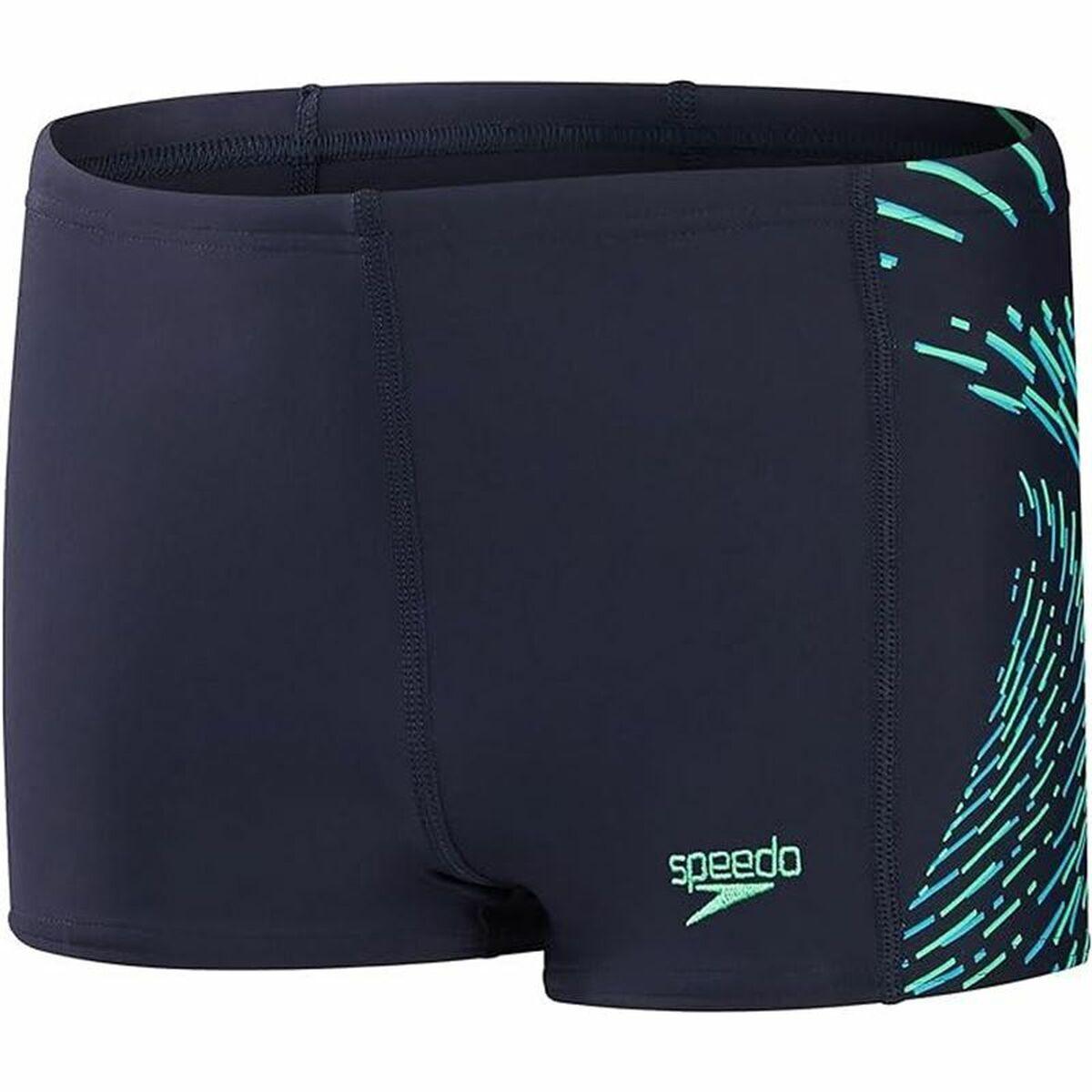 Badetøj til Børn Speedo Plastisol Placement Mørkeblå 11-12 år