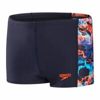 Badetøj til Børn Speedo Allover Panel Sort 15-16 år