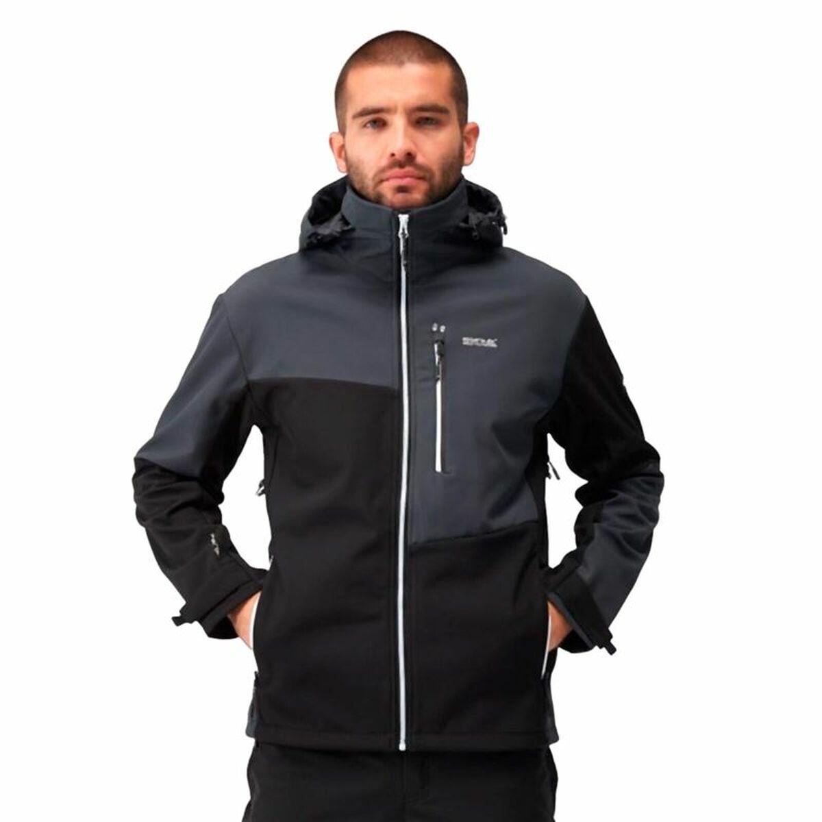 Vindblæser Jakke Regatta Regatta Hewitts IX Sort 2XL