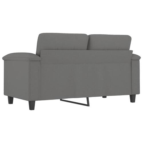 2-personers sofa 120 cm mikrofiberstof mørkegrå