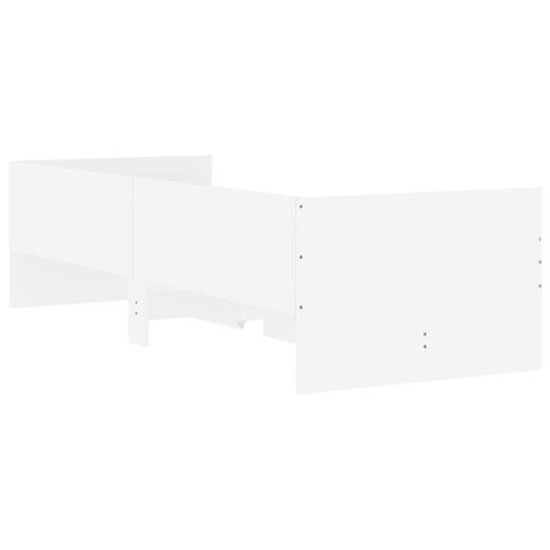 Sengeramme med skuffer 100x200 cm hvid