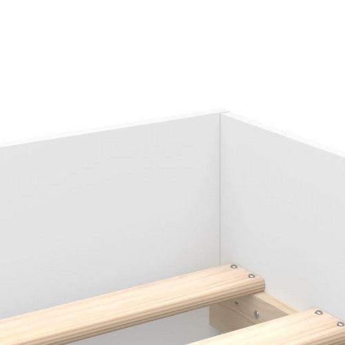 Sengeramme med skuffer 90×200 cm - hvid opbevaringsseng