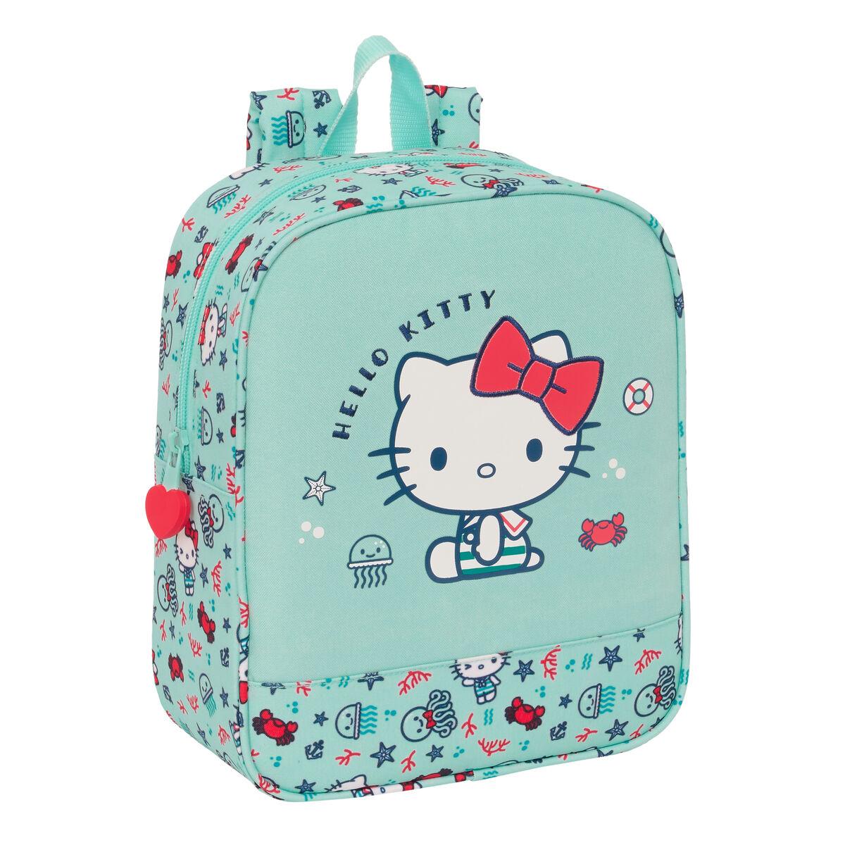 Hello Kitty Sea Lovers børnerygsæk turkisblå 22 x 27 x 10 cm billede