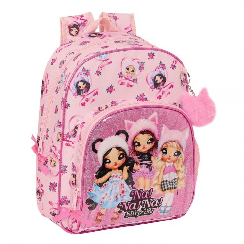 Skoletaske Na!Na!Na! Surprise Fabulous Pink - 28 x 34 x 10 cm