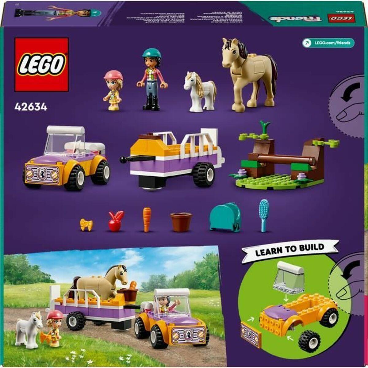 Lego Friends 42634 Horse & Pony Trailer - Multifarvet byggelegetøj, 105 dele