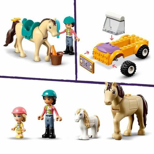 Lego Friends 42634 Horse & Pony Trailer - Multifarvet byggelegetøj, 105 dele