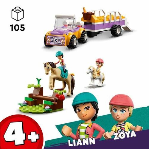 Lego Friends 42634 Horse & Pony Trailer - Multifarvet byggelegetøj, 105 dele