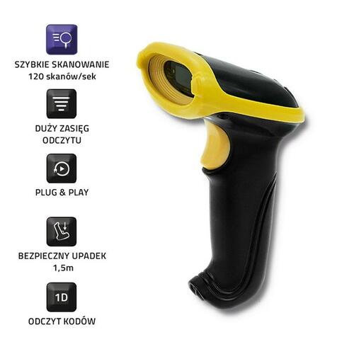 Stregkodelæser Qoltec 50862