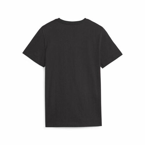 Børne Kortærmet T-shirt Puma Ess+ 2 Col Logo Sort 13-14 år
