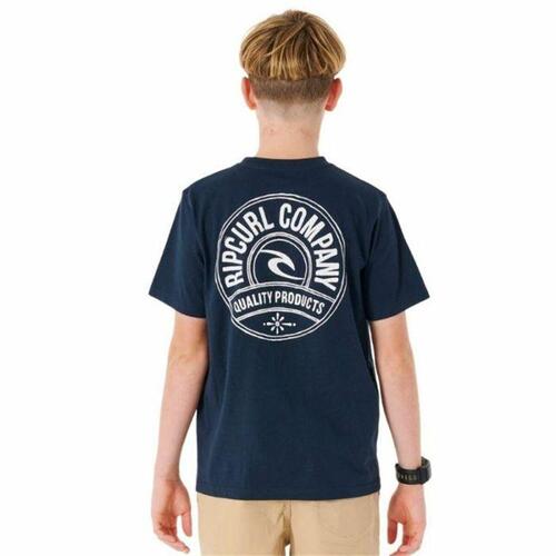 Børne Kortærmet T-shirt Rip Curl Stapler Marineblå 12 år