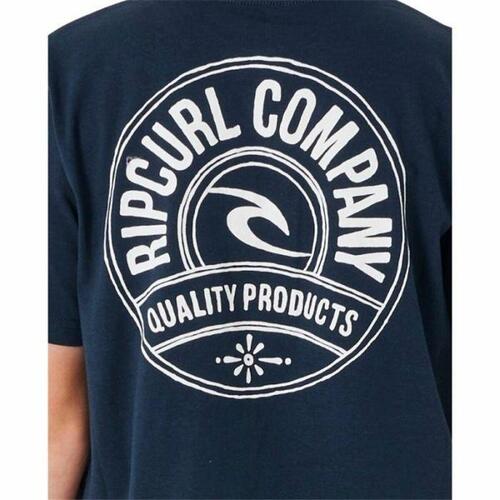 Børne Kortærmet T-shirt Rip Curl Stapler Marineblå 8 år