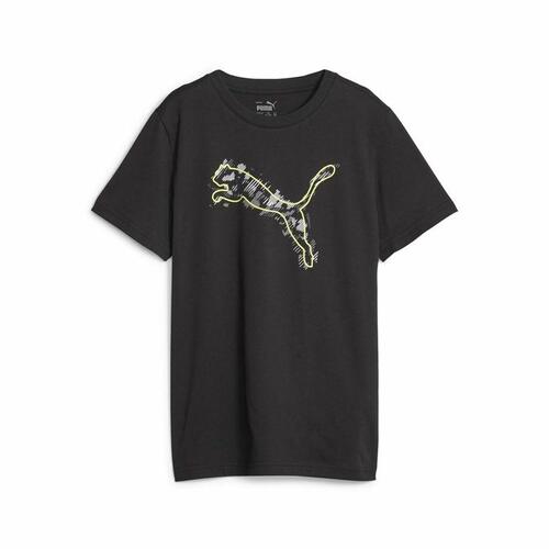 Børne Kortærmet T-shirt Puma Active Sports Graphic Sort 9-10 år