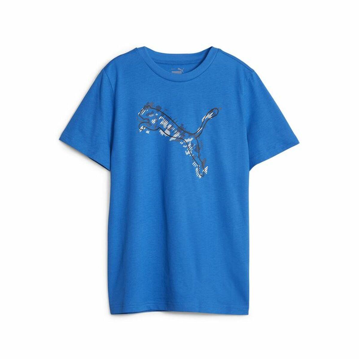 Børne Kortærmet T-shirt Puma Active Sports Graphic Blå 13-14 år